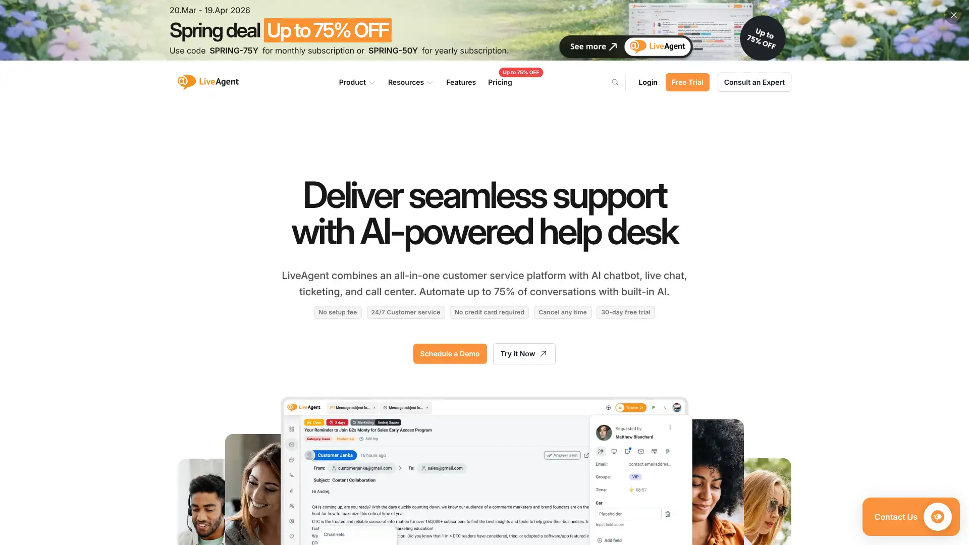 LiveAgent screenshot