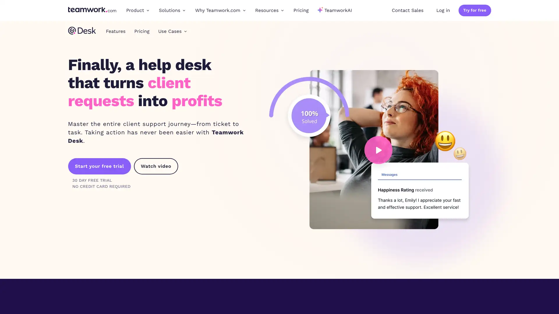 Teamwork Desk screenshot
