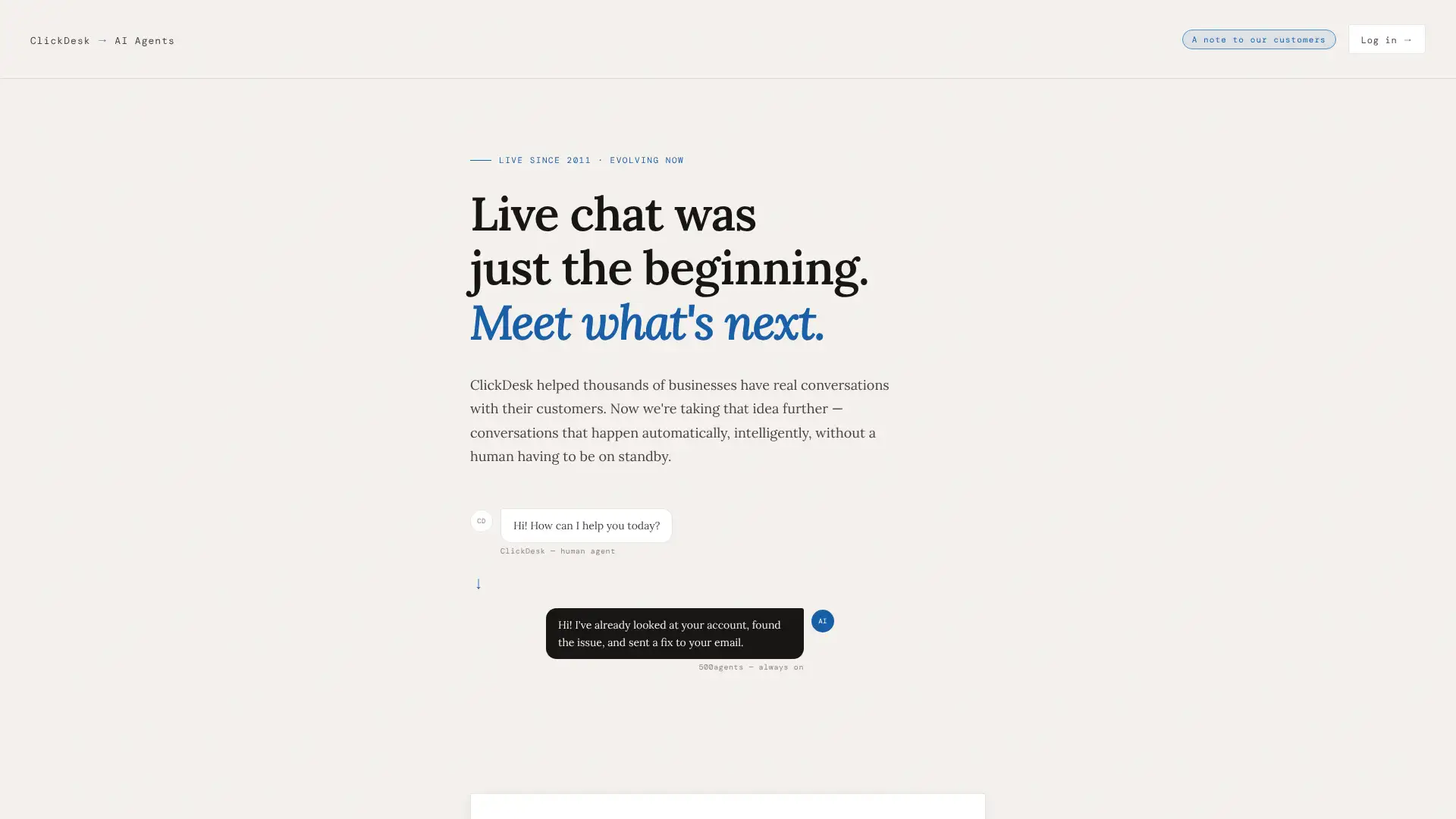 ClickDesk screenshot