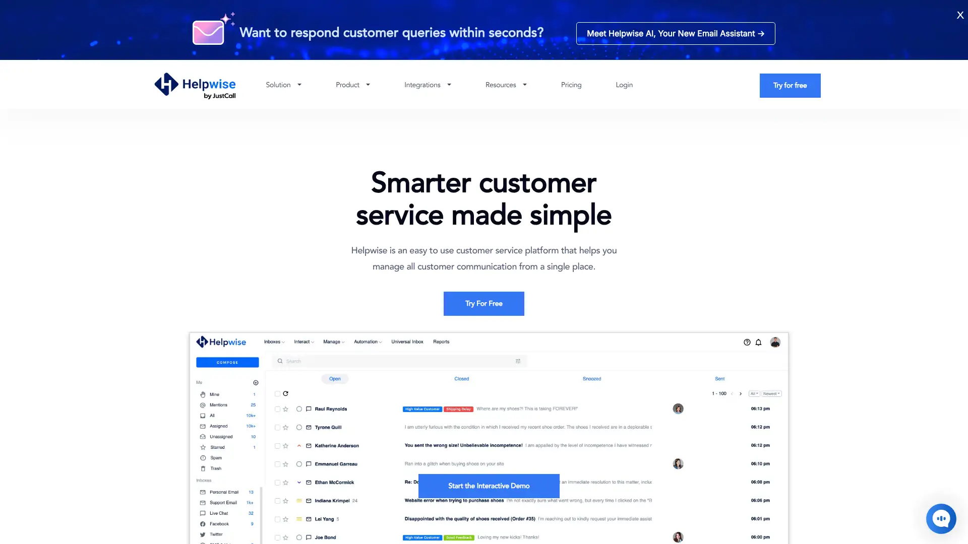 Helpwise screenshot