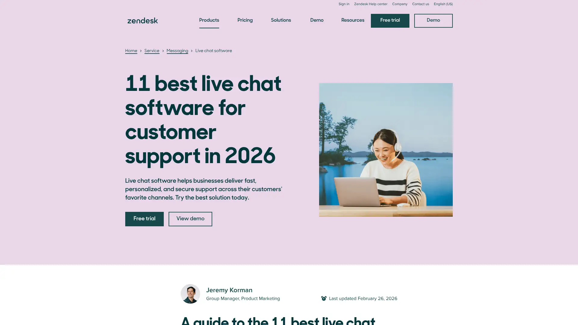 Zendesk Chat screenshot