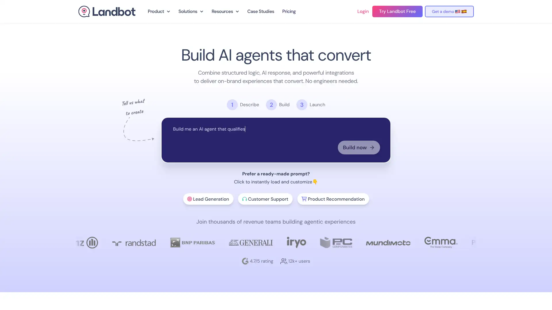 Landbot screenshot