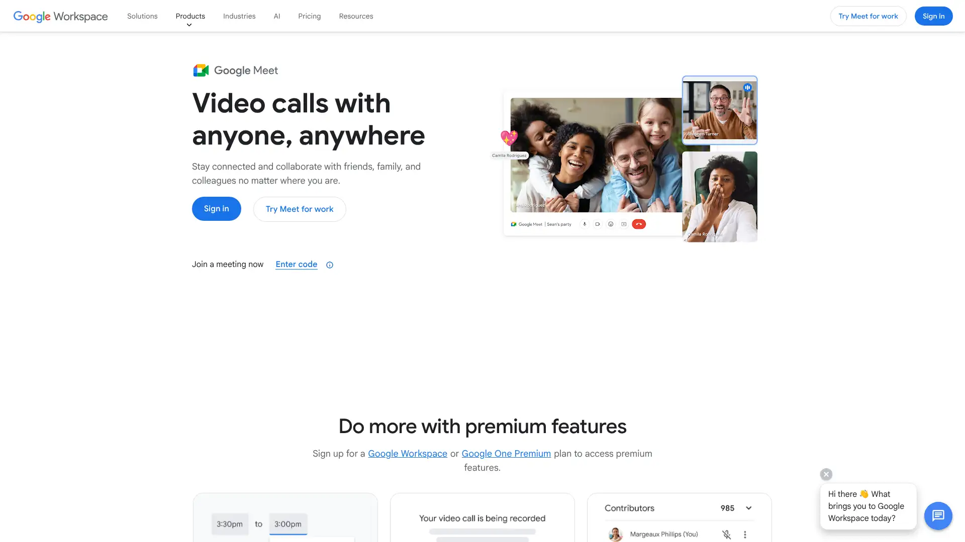 Google Meet screenshot