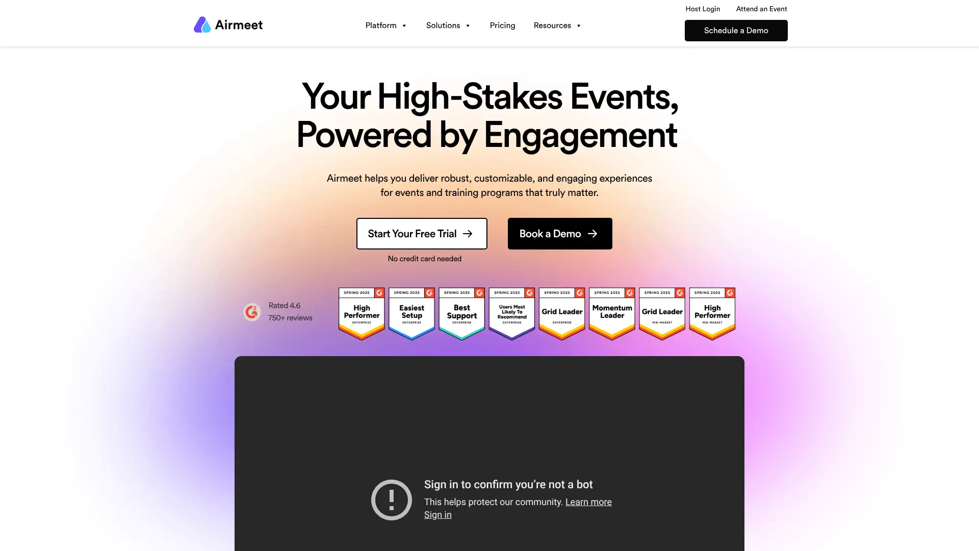 Airmeet screenshot
