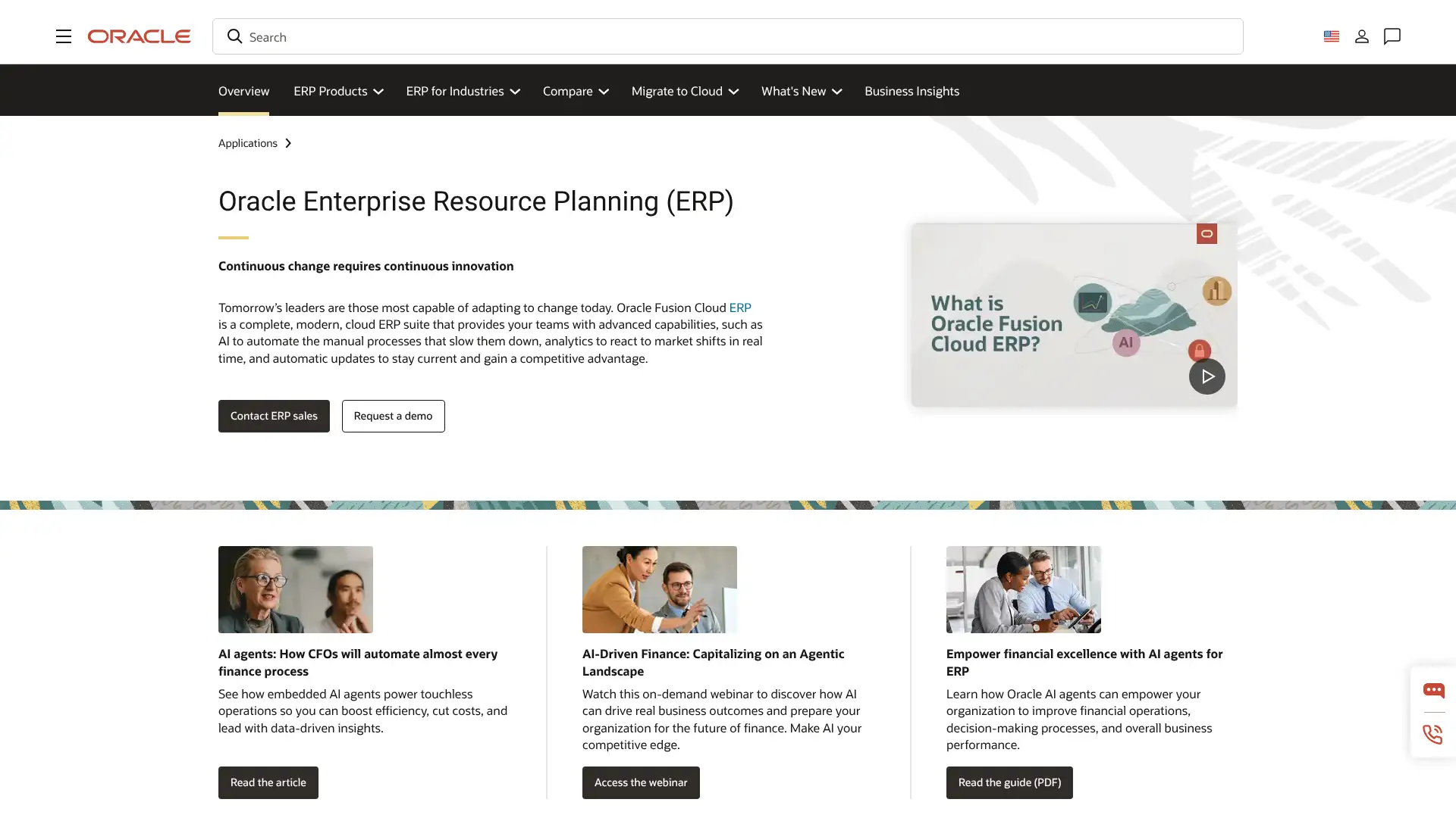 Oracle ERP Cloud (Fusion) screenshot