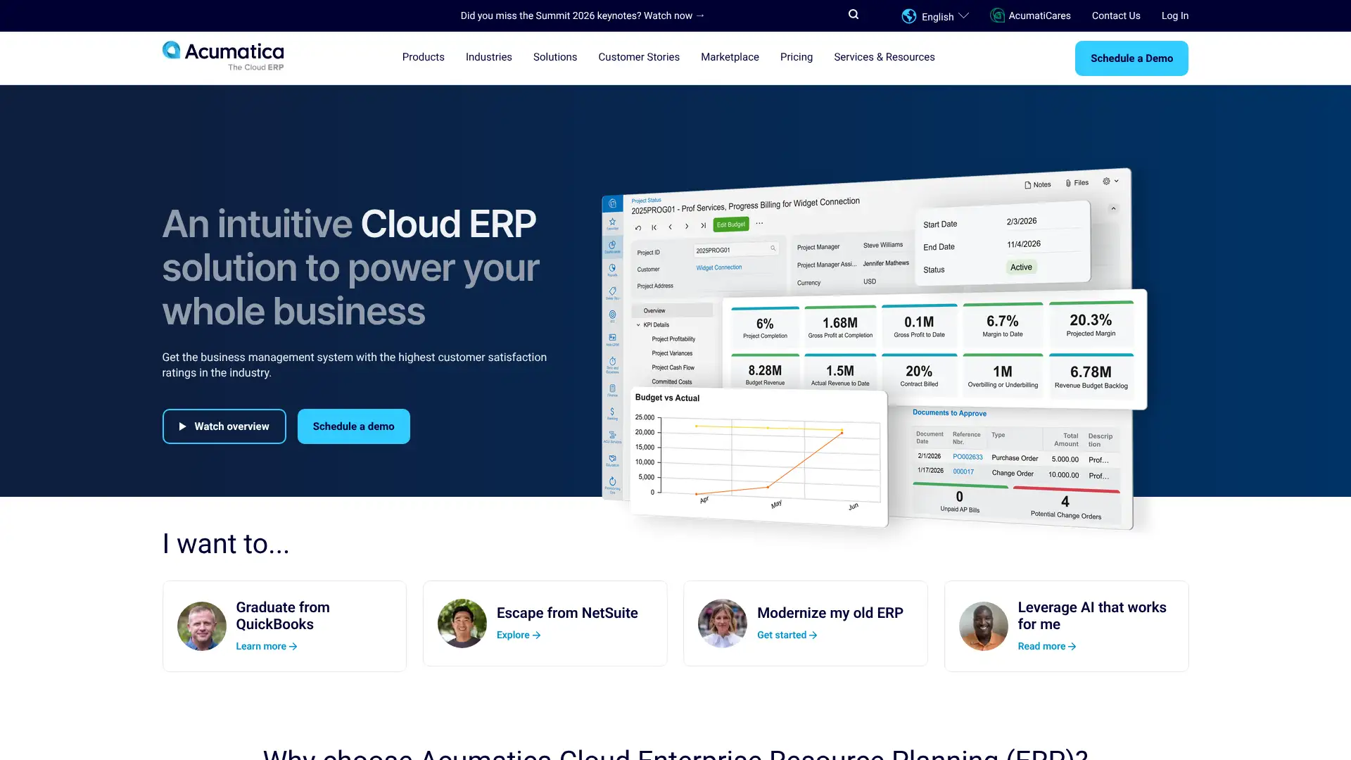 Acumatica Cloud ERP screenshot