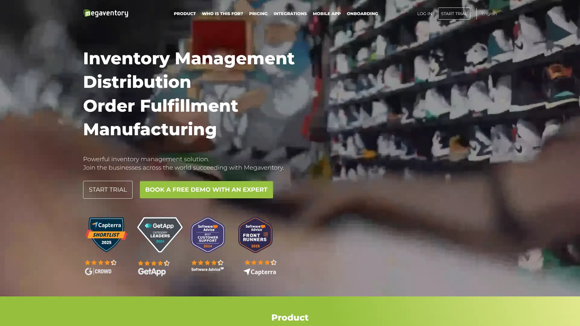 Megaventory screenshot