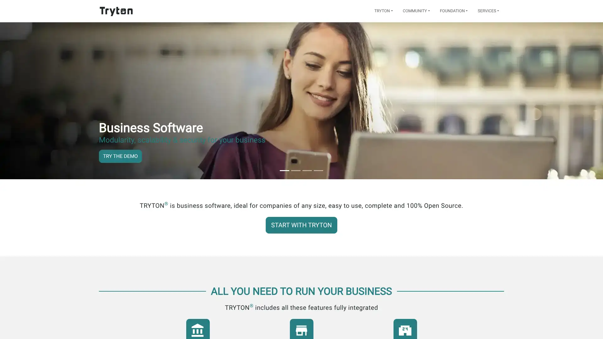Tryton screenshot