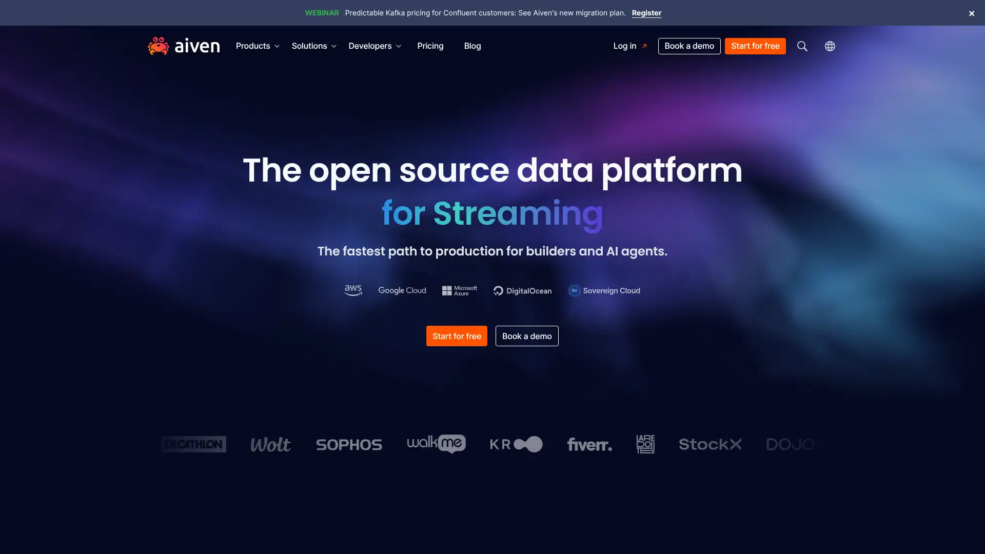 Aiven screenshot