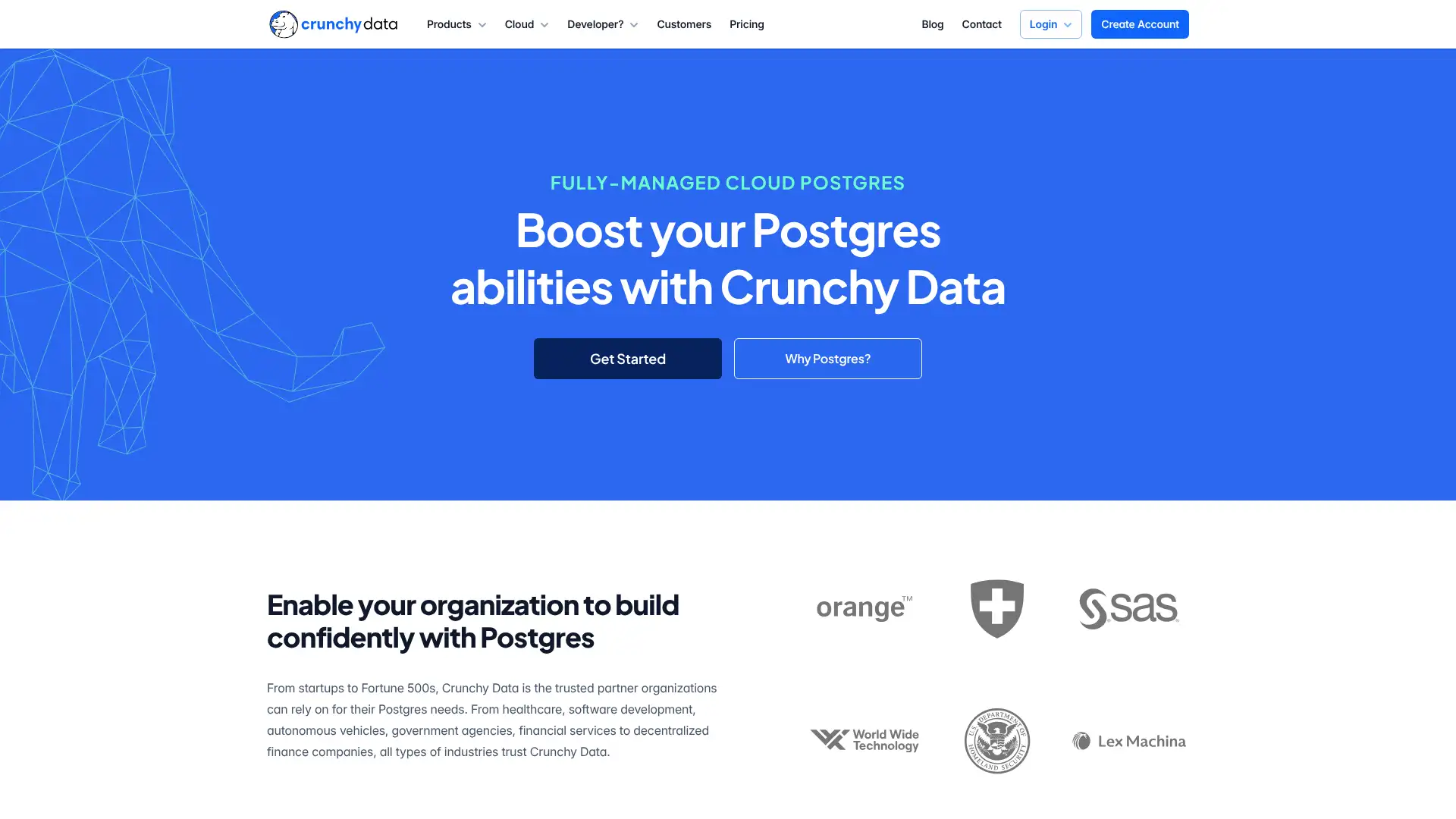 Crunchy Data screenshot