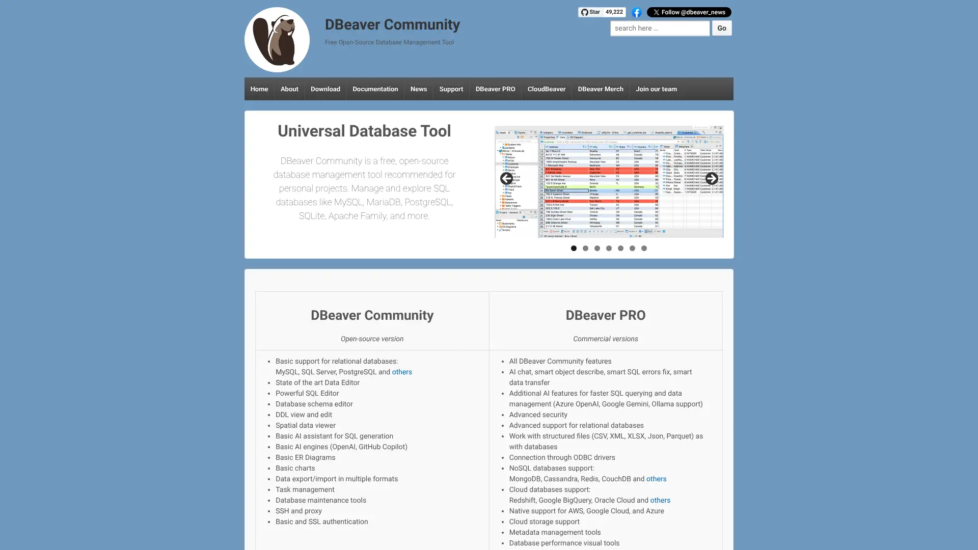 DBeaver screenshot