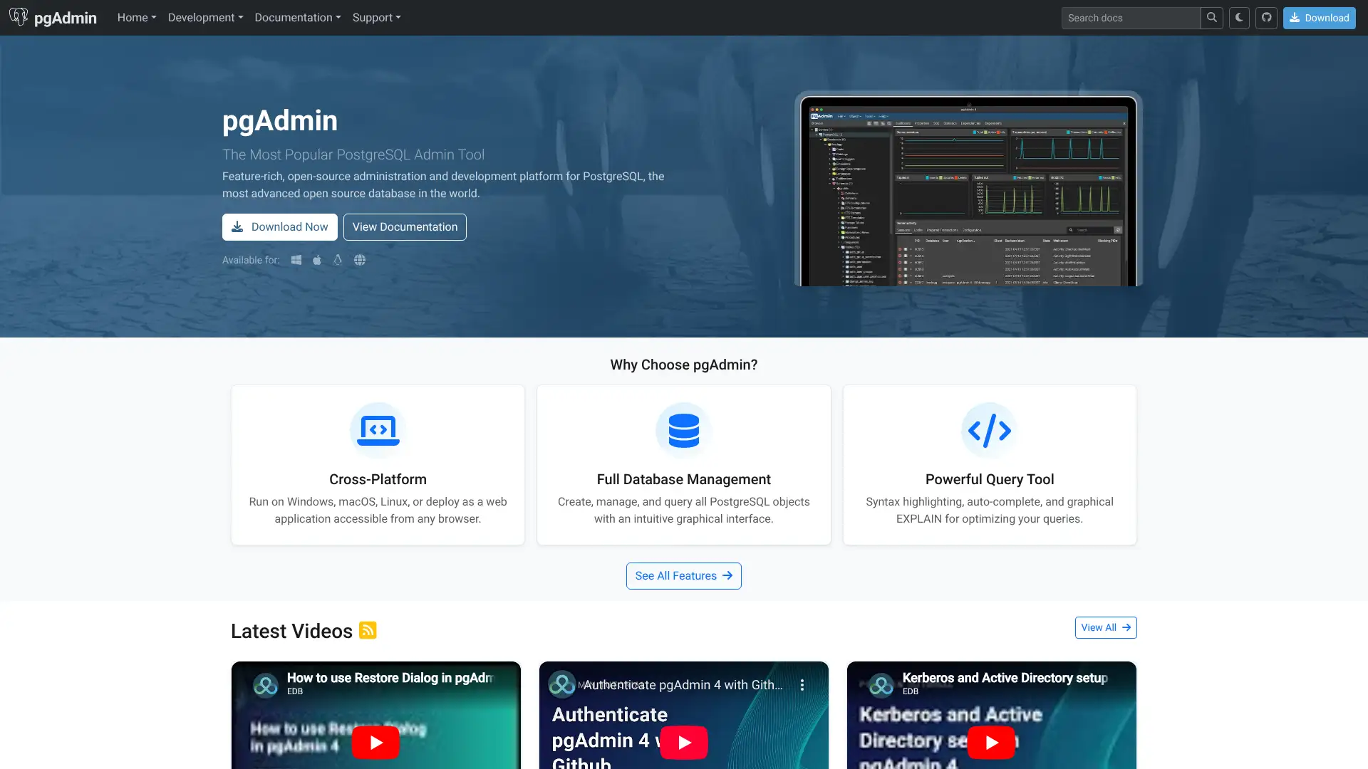 pgAdmin 4 screenshot