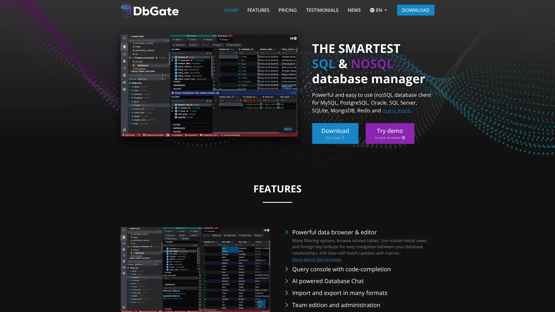DbGate screenshot