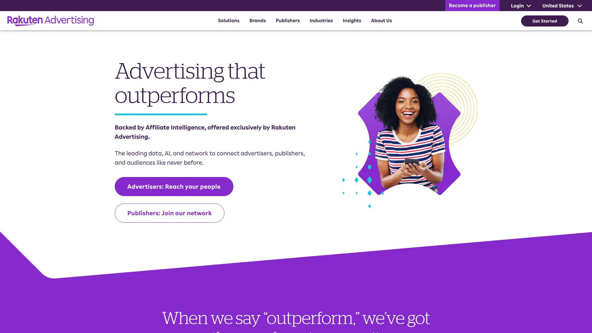 Rakuten Advertising screenshot
