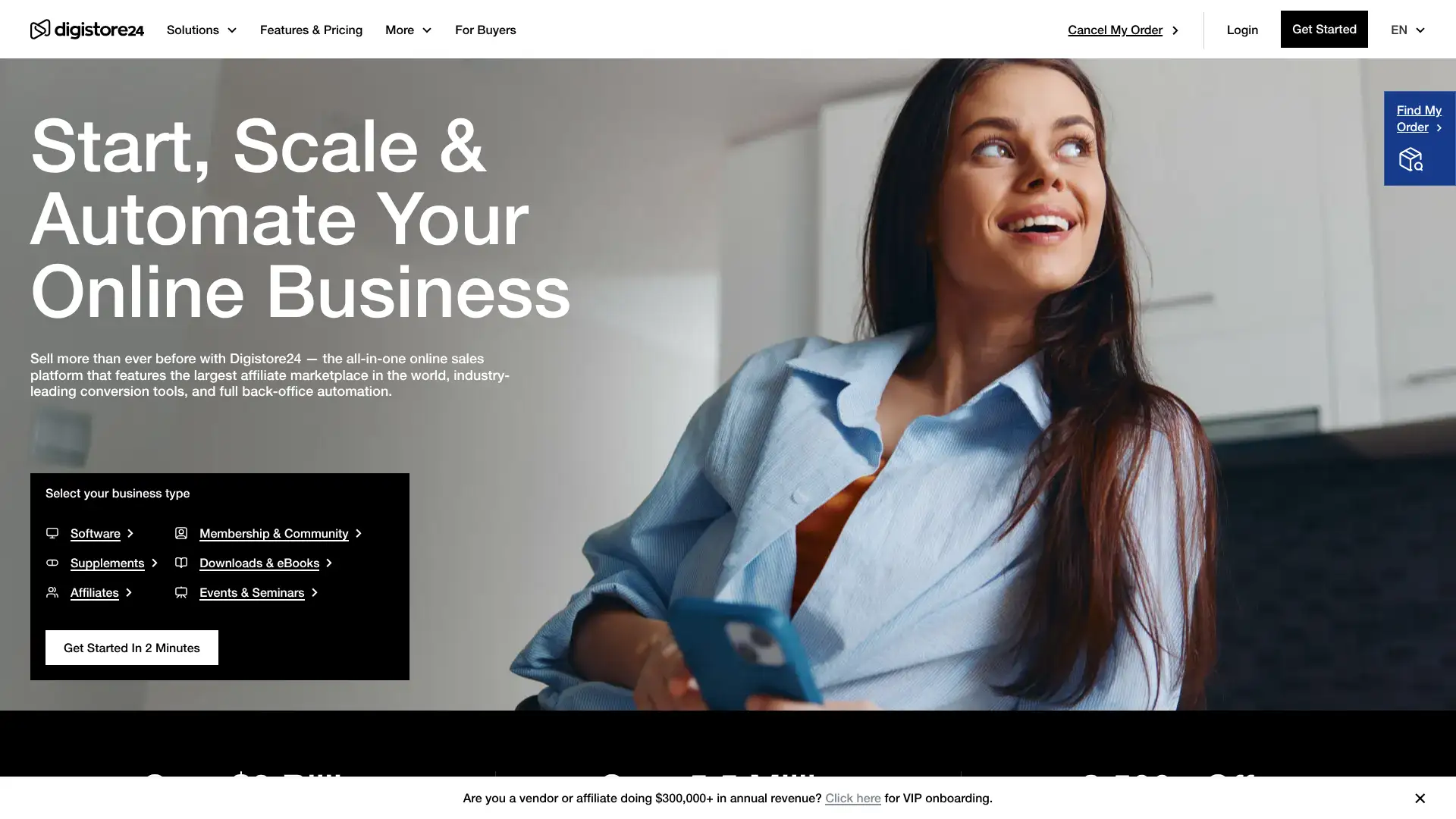 Digistore24 screenshot