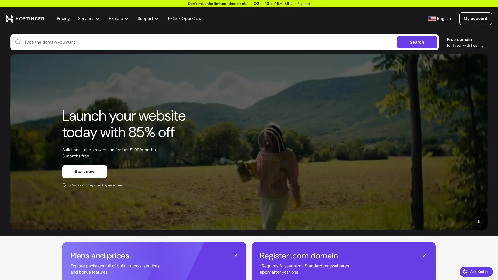 Hostinger Affiliates screenshot