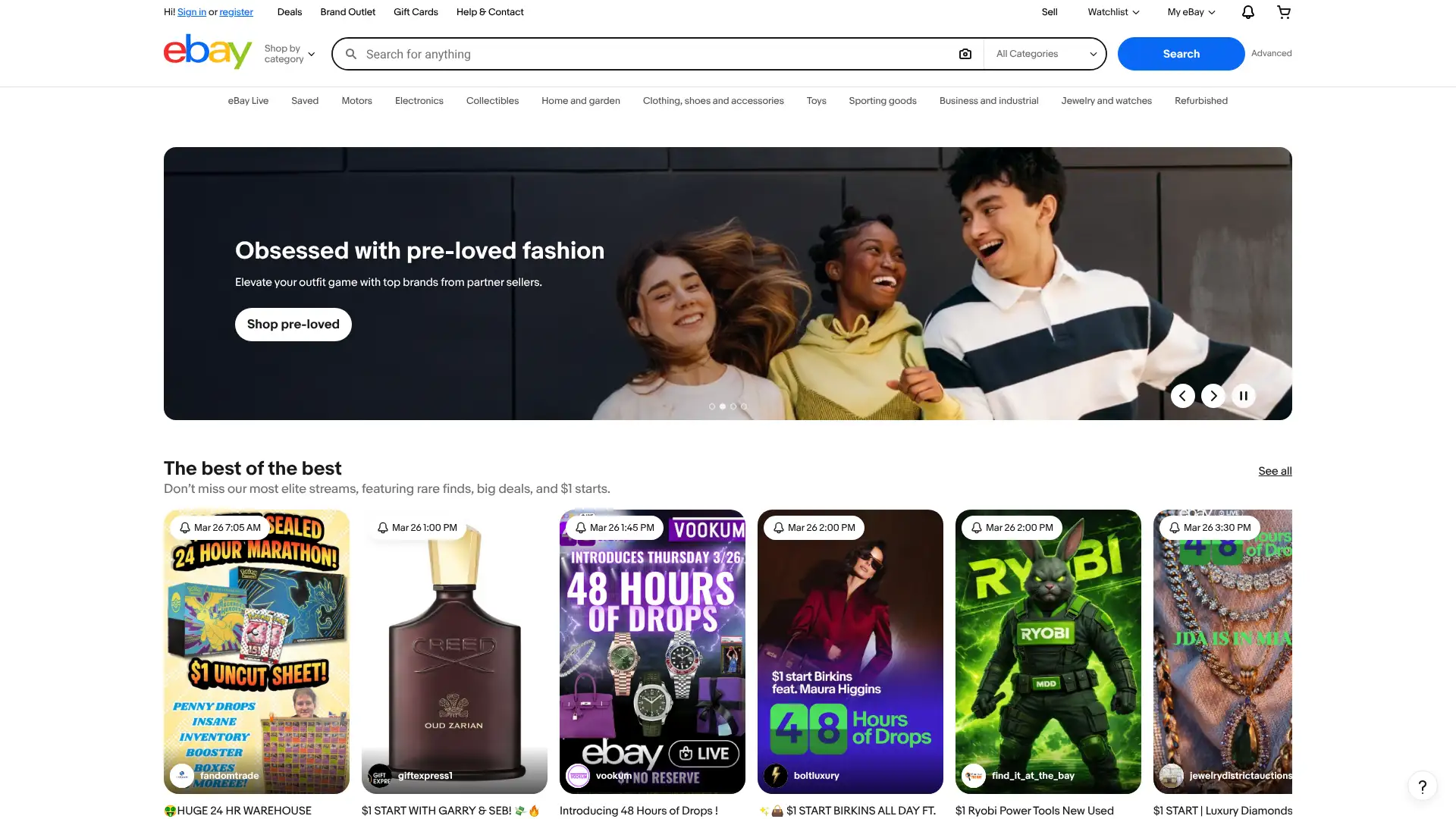 eBay Partner Network screenshot