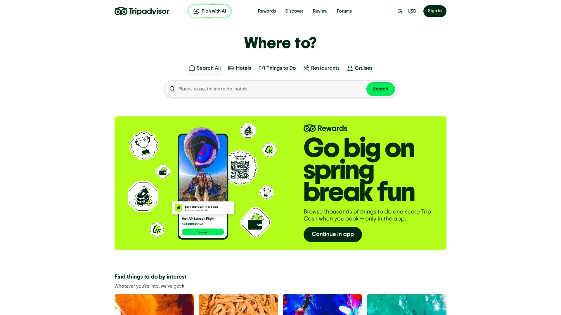 TripAdvisor Affiliates screenshot