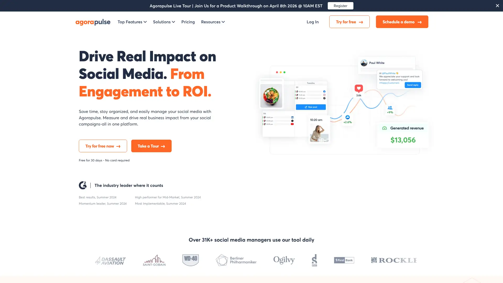 Agorapulse screenshot