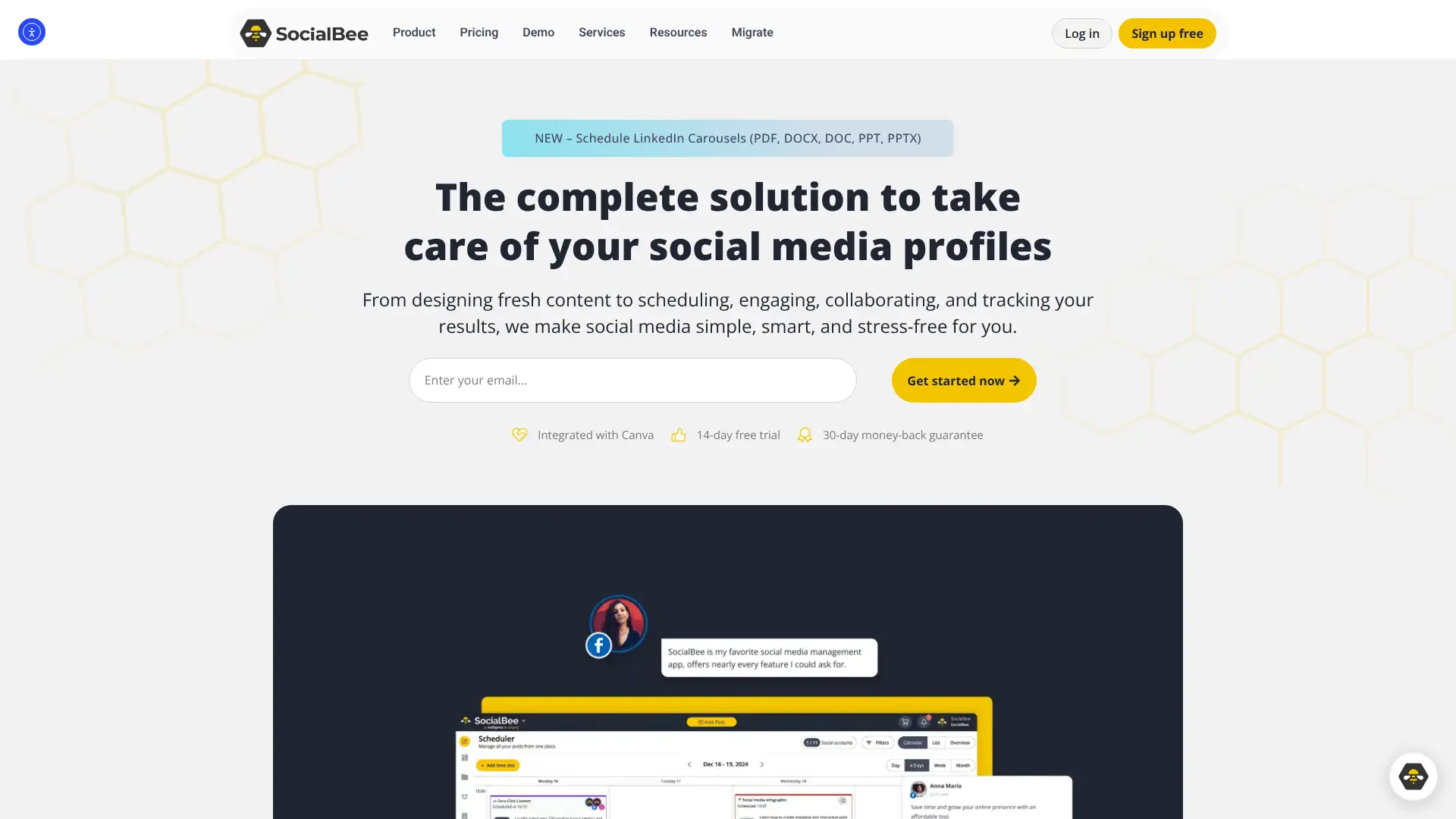 SocialBee screenshot