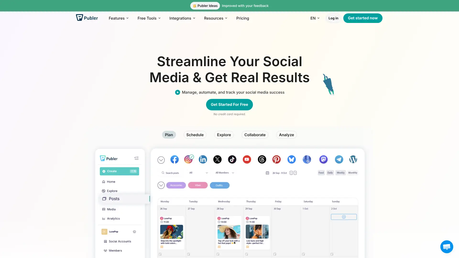 Publer screenshot