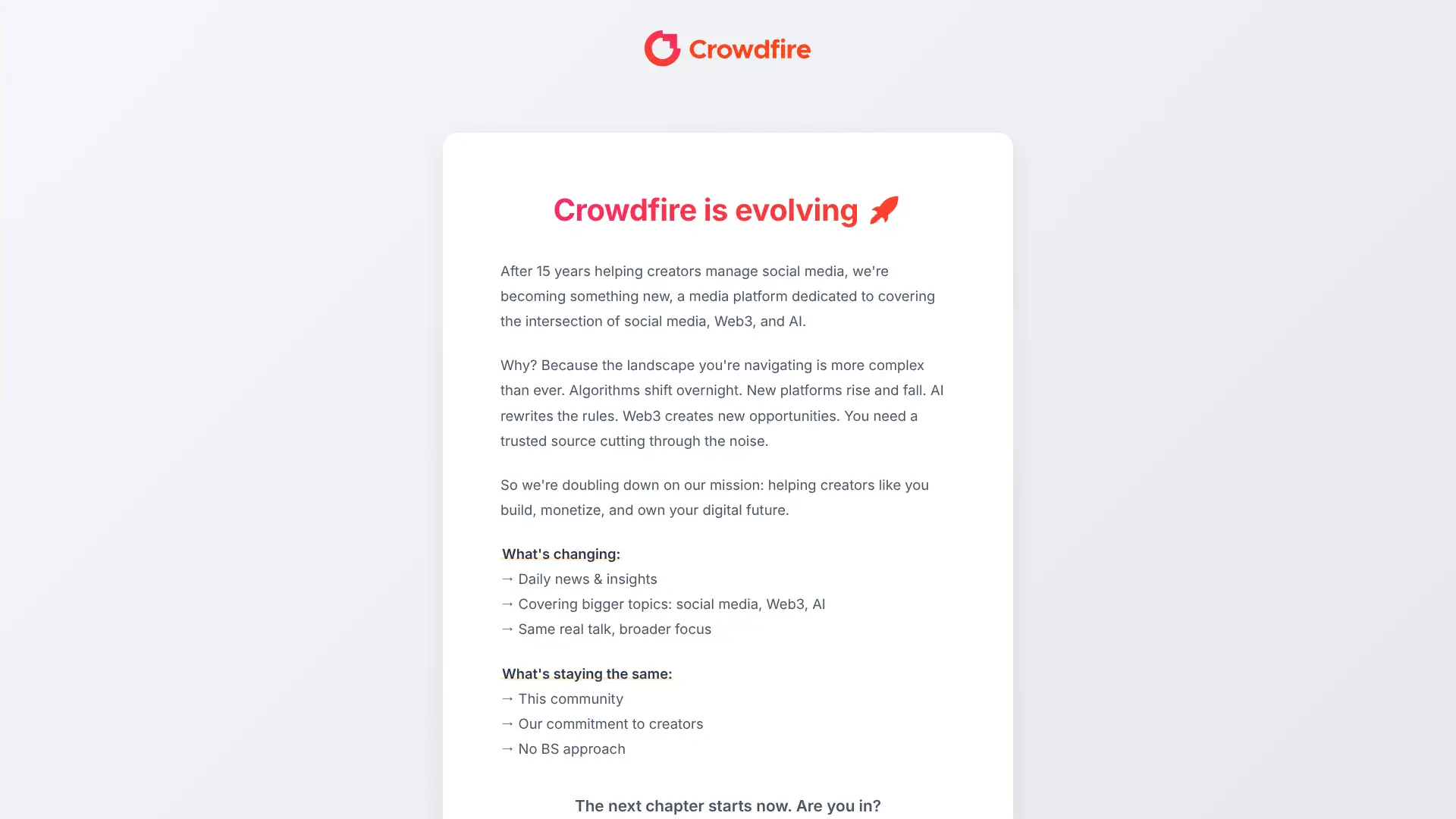 Crowdfire screenshot