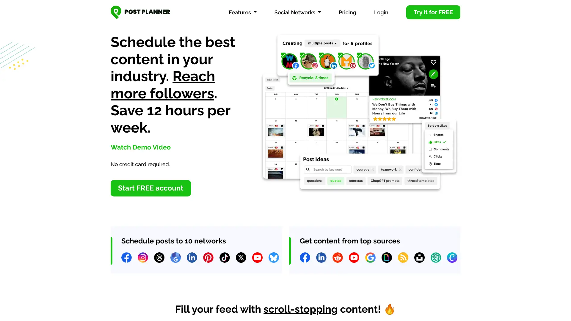 PostPlanner screenshot