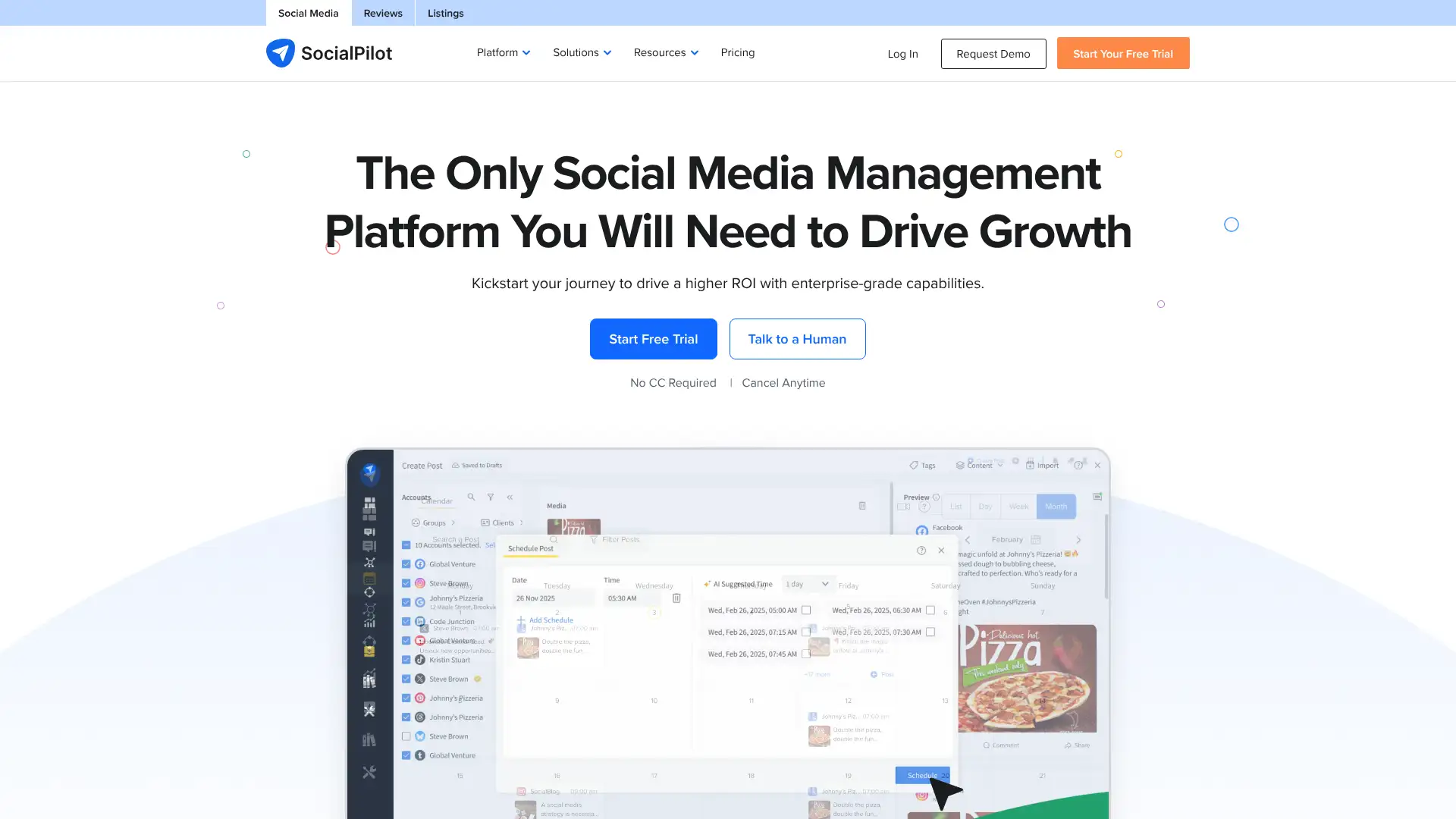 SocialPilot screenshot