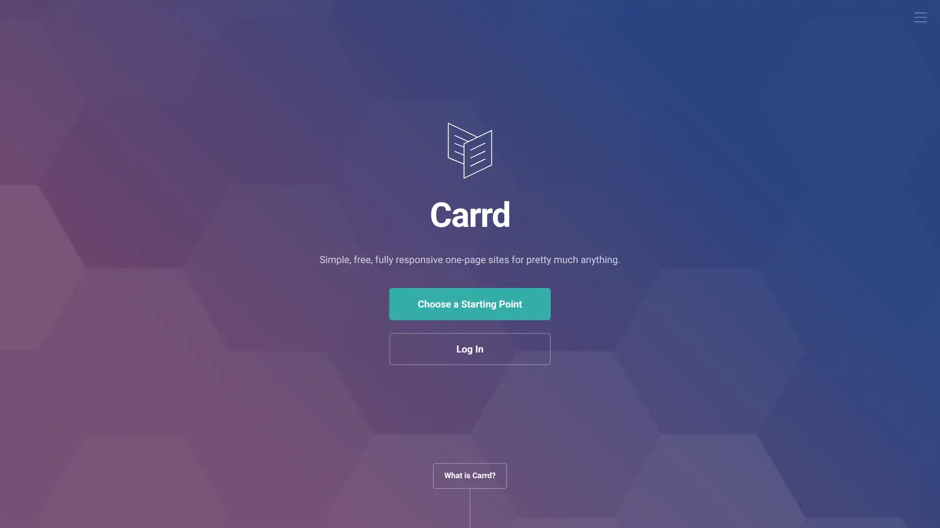 Carrd screenshot