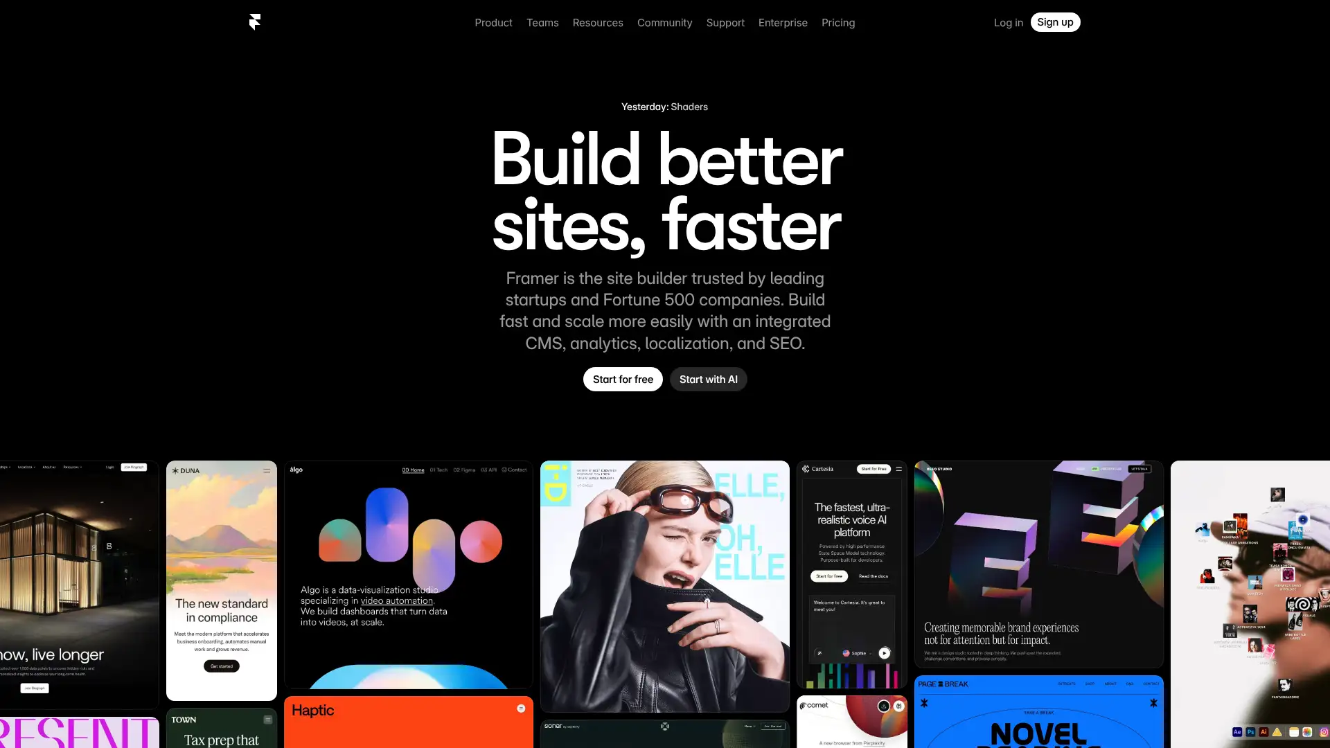 Framer screenshot