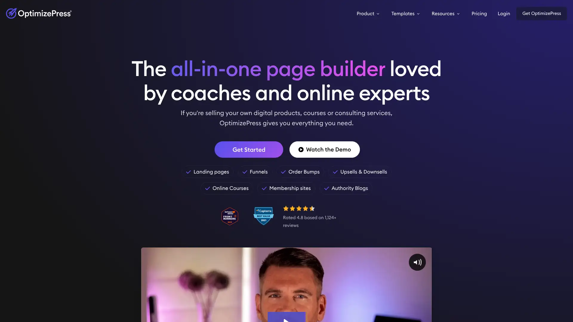 OptimizePress screenshot