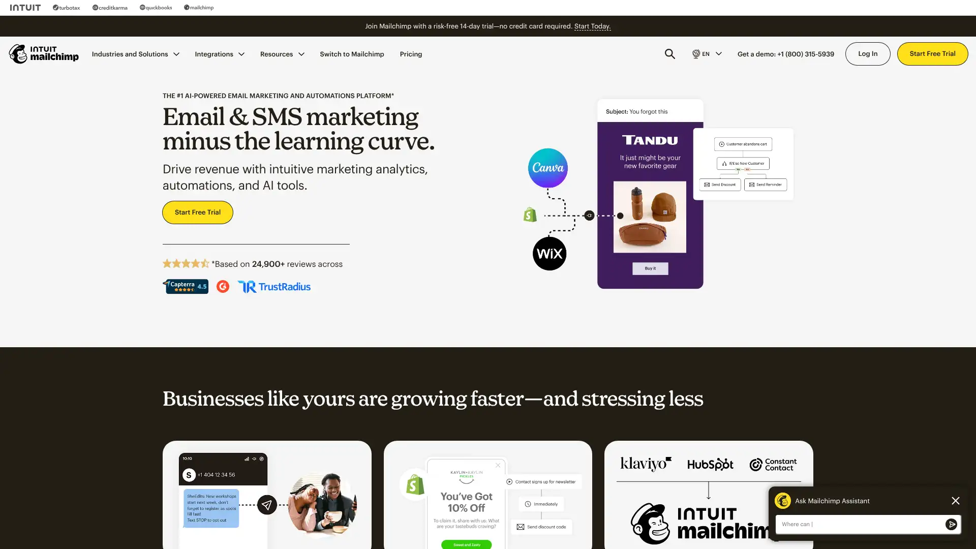Mailchimp screenshot
