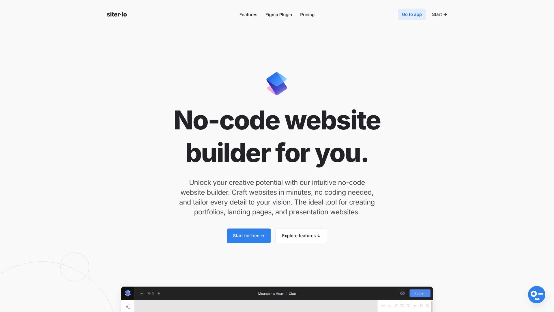 Siter.io screenshot
