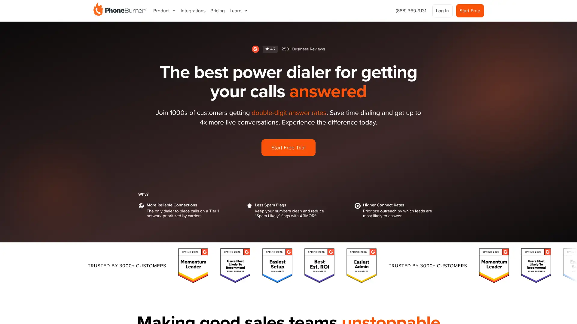 PhoneBurner screenshot