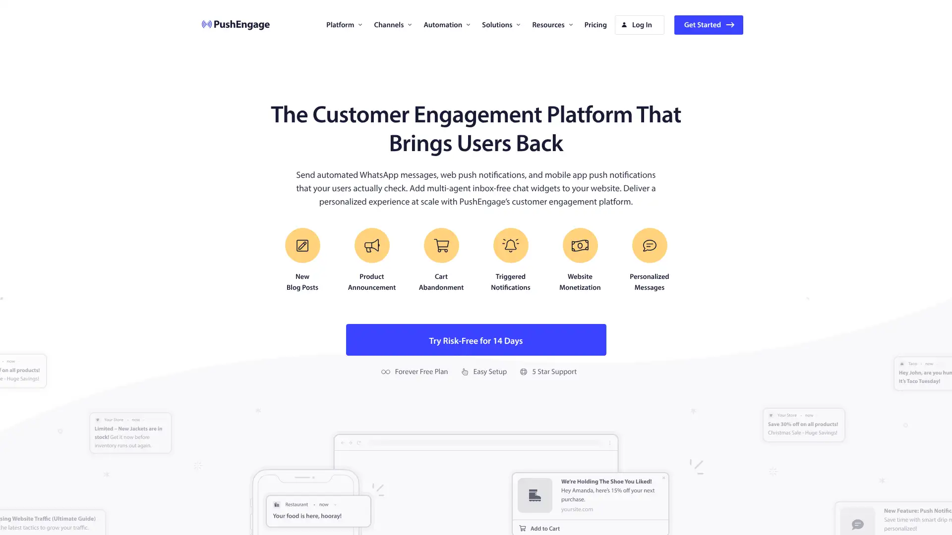 PushEngage screenshot