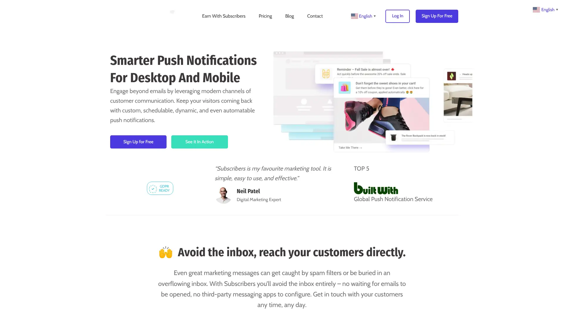 Subscribers.com screenshot
