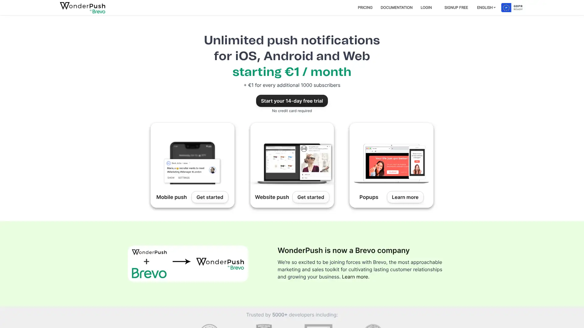 WonderPush screenshot
