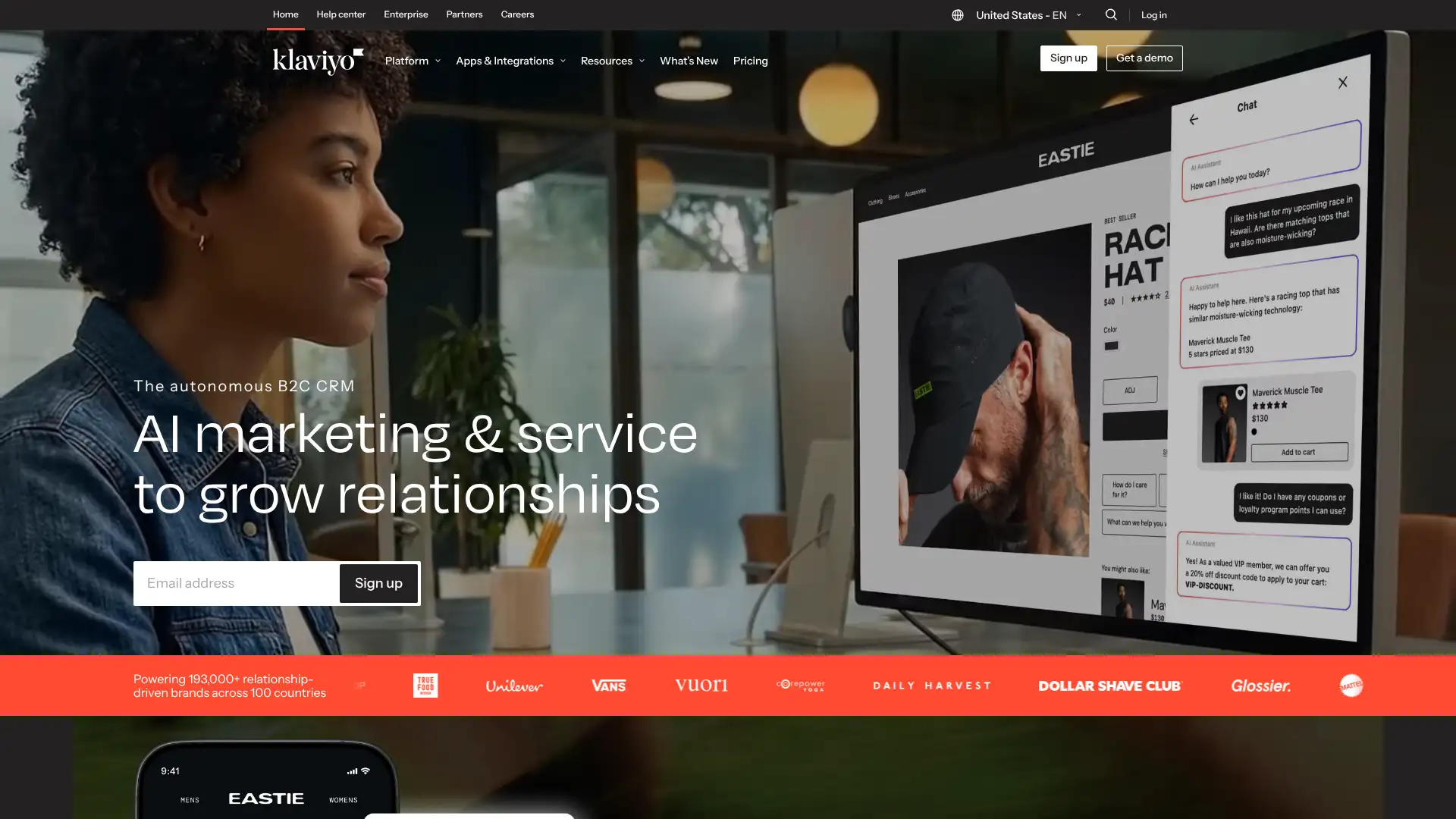 Klaviyo screenshot