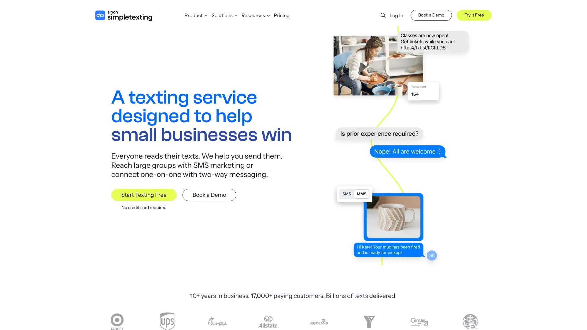 SimpleTexting screenshot