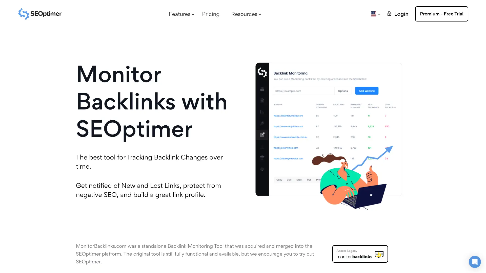 Monitor Backlinks screenshot