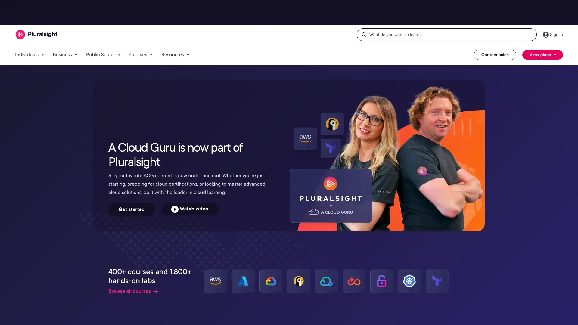 A Cloud Guru screenshot