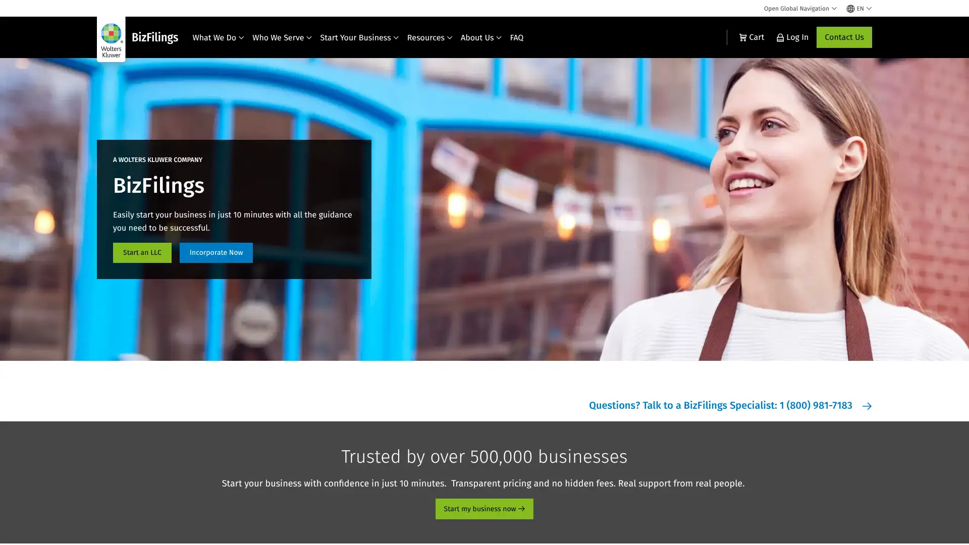 BizFilings screenshot