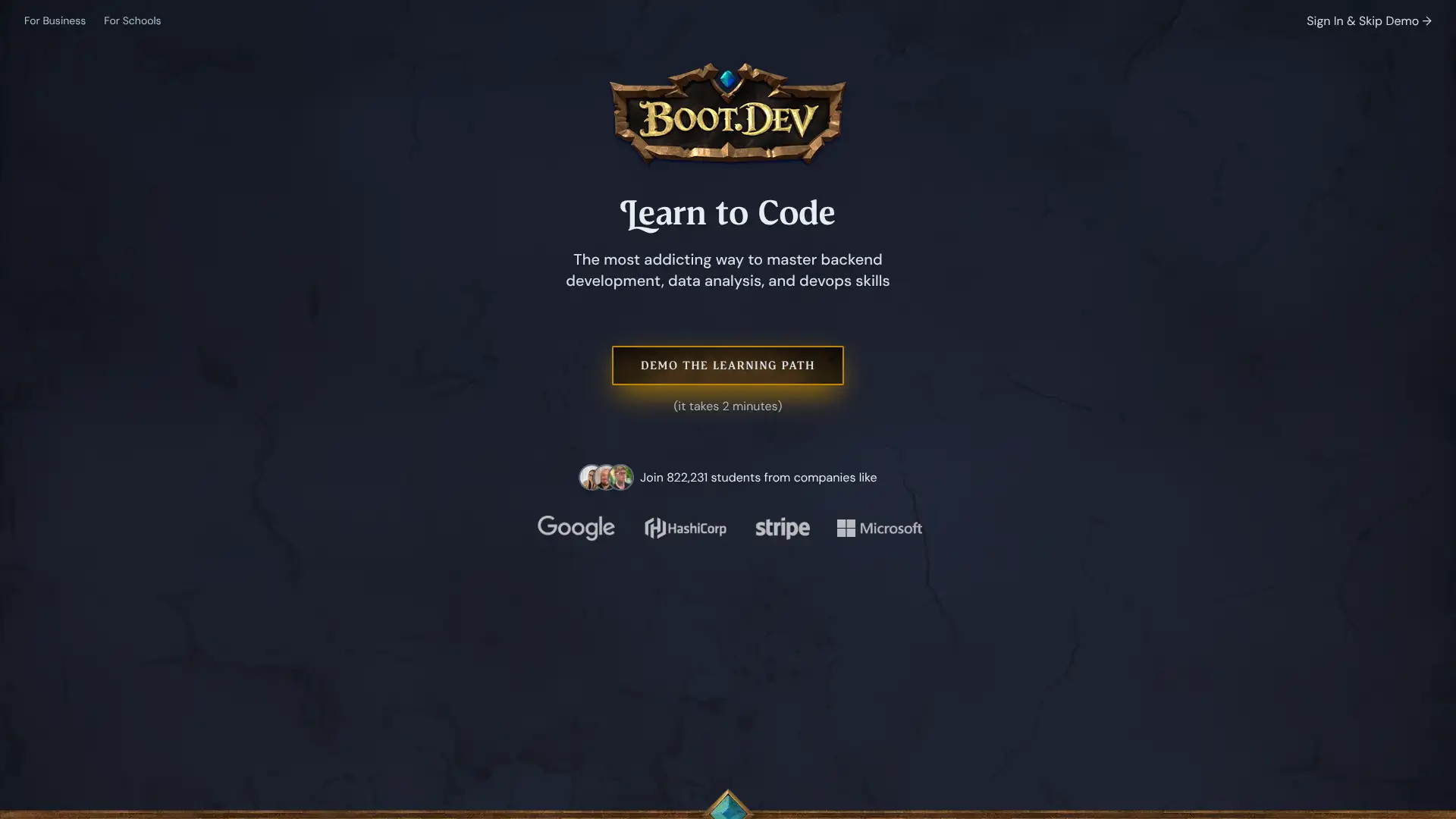 Boot.dev screenshot