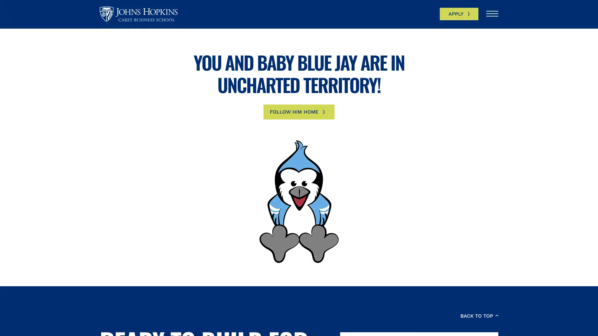 Johns Hopkins Carey Business School screenshot