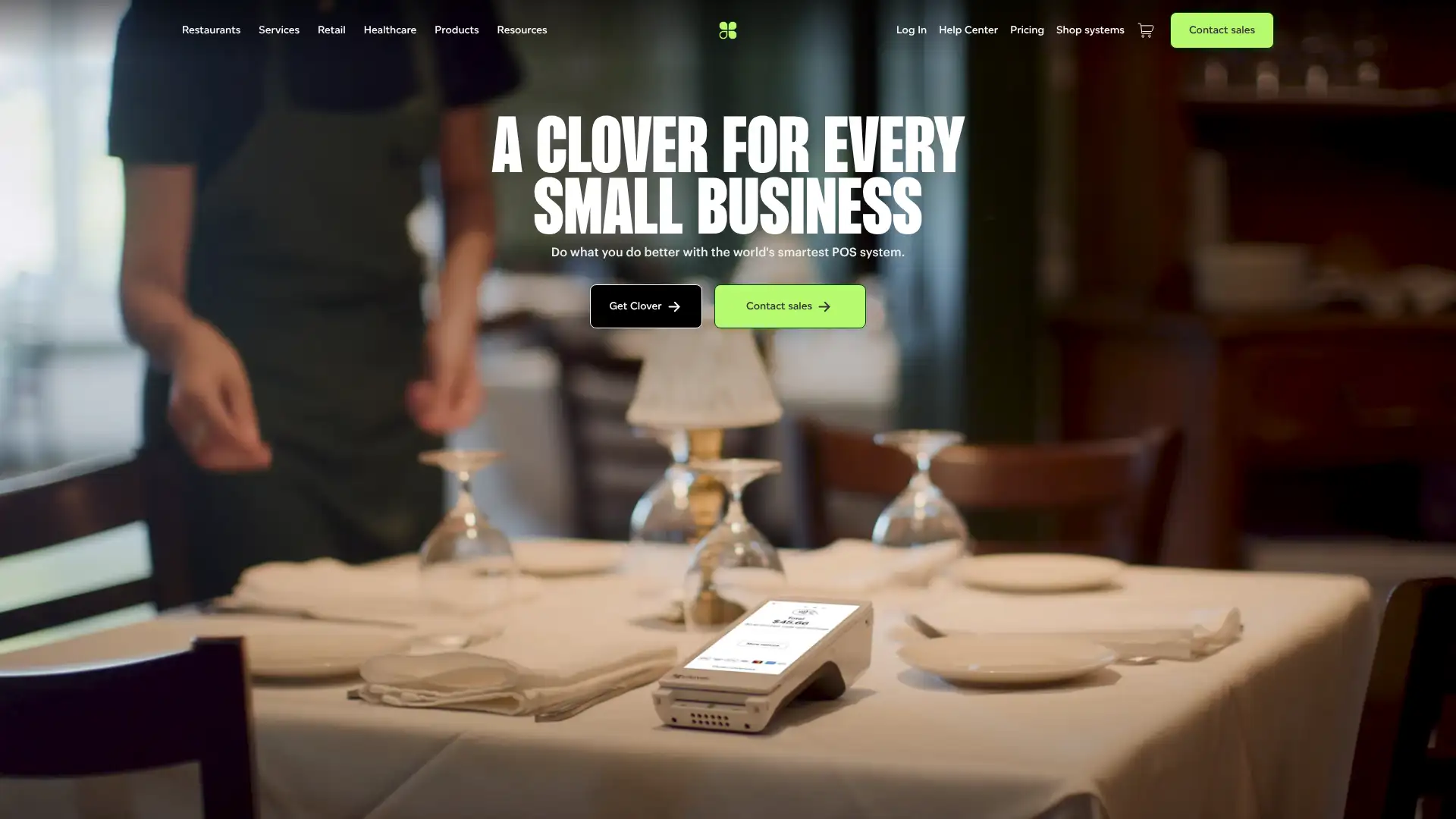 Clover POS screenshot