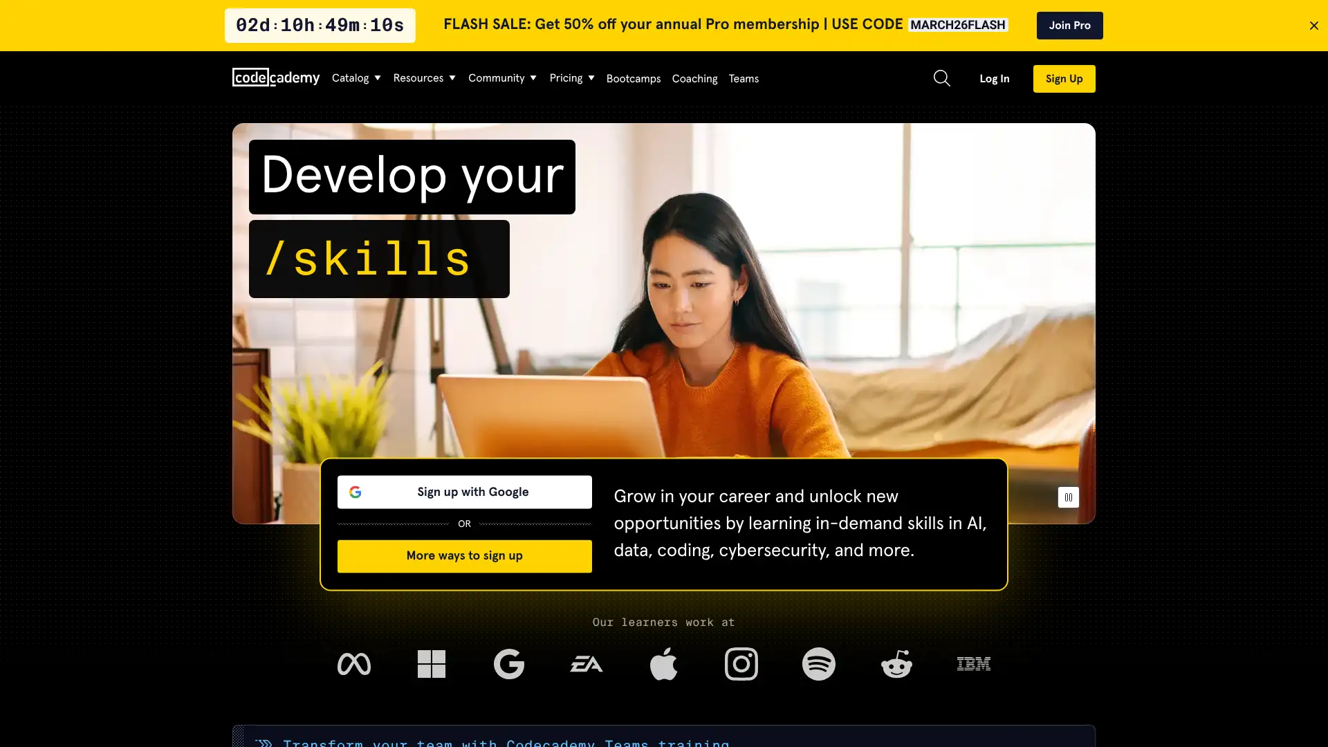 Codecademy screenshot