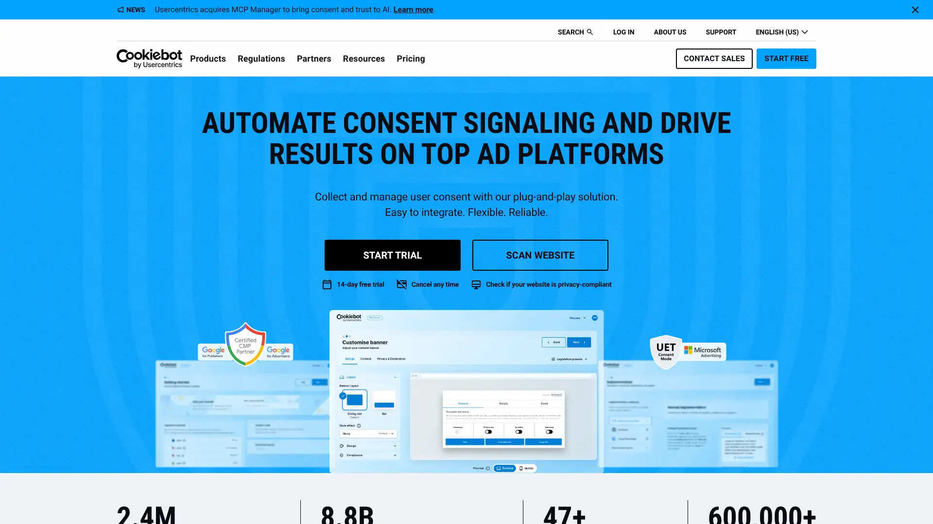 Cookiebot by Usercentrics screenshot