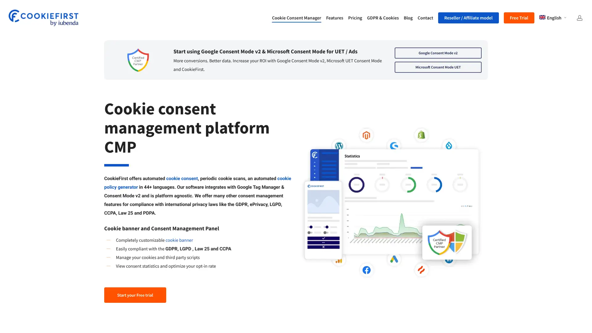 CookieFirst screenshot