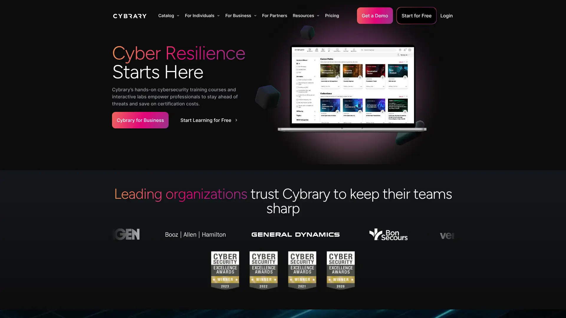 Cybrary screenshot