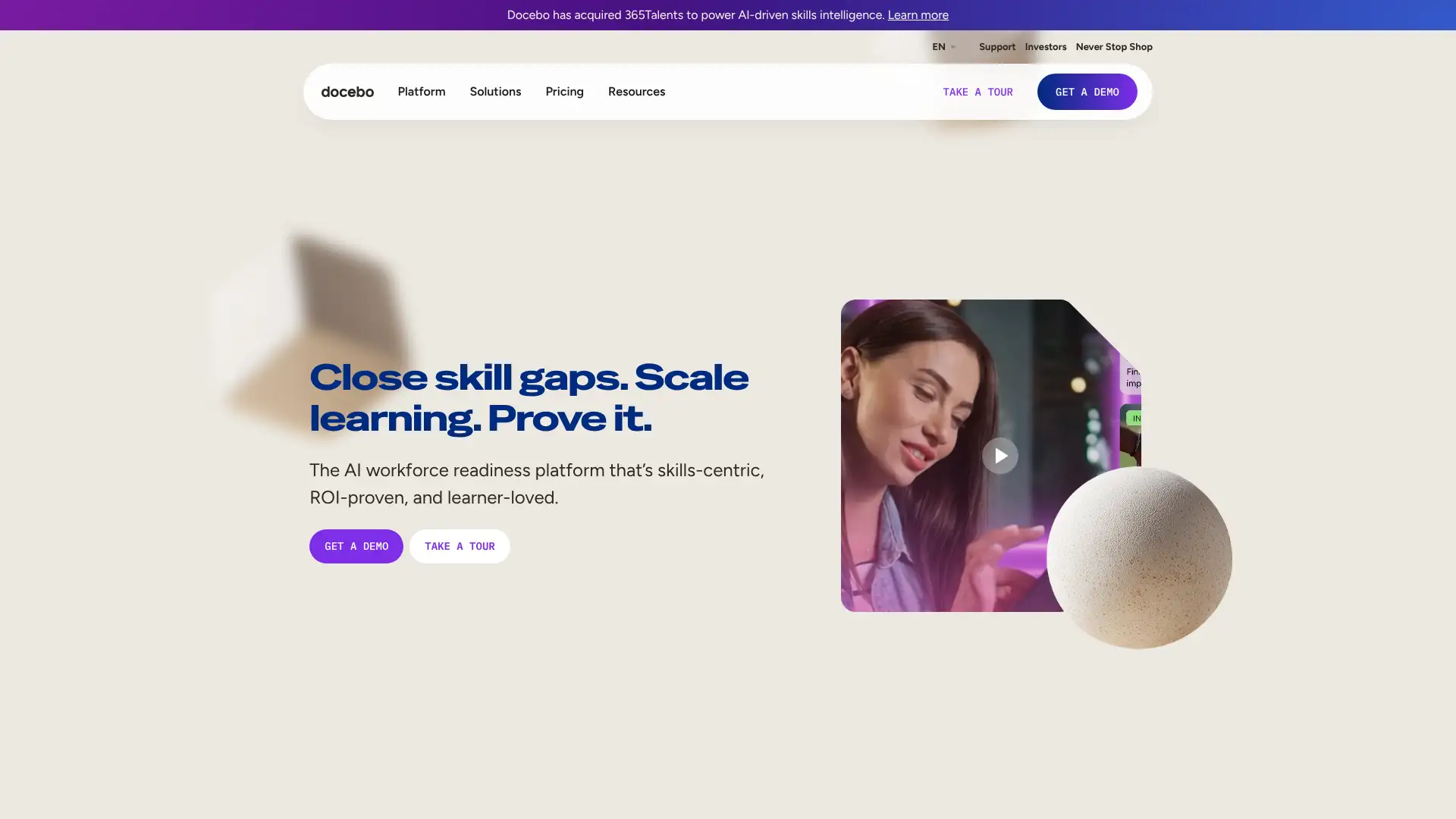 Docebo screenshot